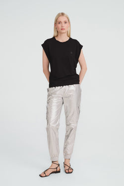 Jane Lushka Maria strech viscose logo top