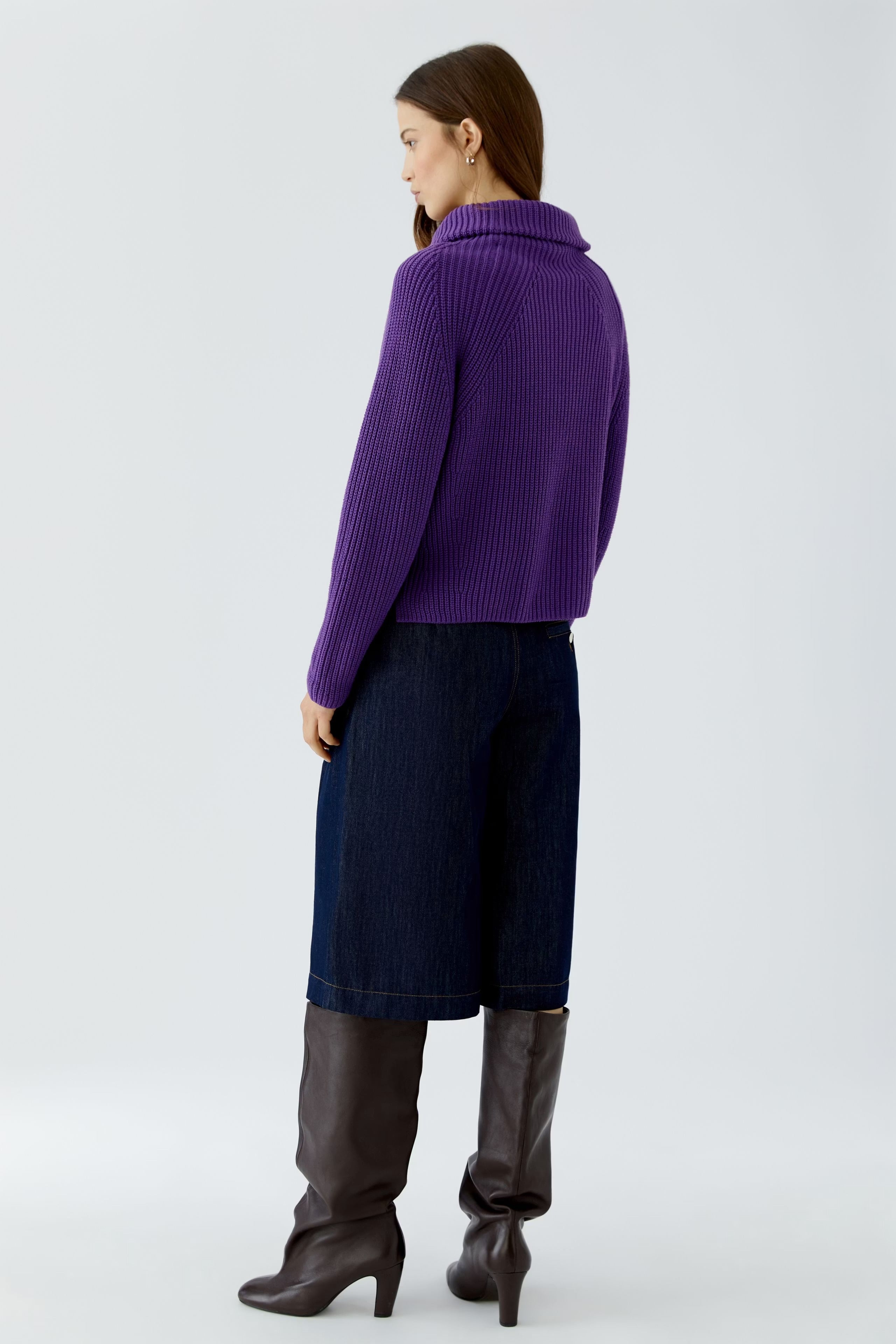 Oui Cotton Troyer pullover