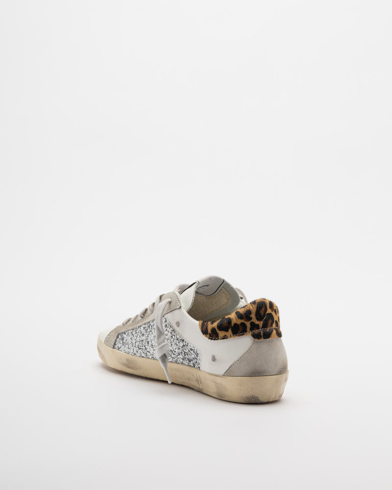 4B12 Suprime Bianco/Leopardo Trainers