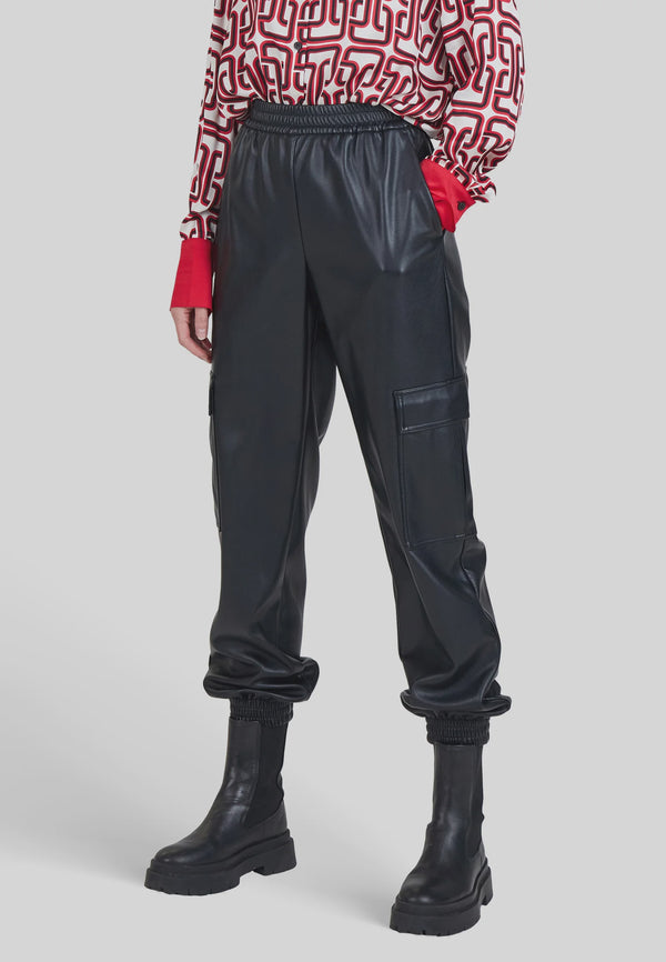 Marc Aurel Cargo pants in leather look