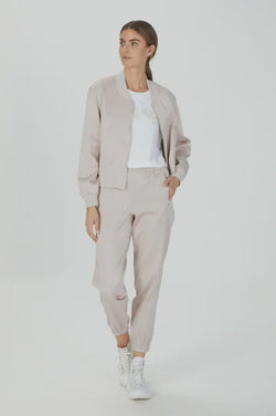 Marc Aurel Satin pants in jogging style