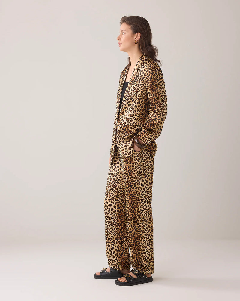 Summum Boyfriend blazer panther print