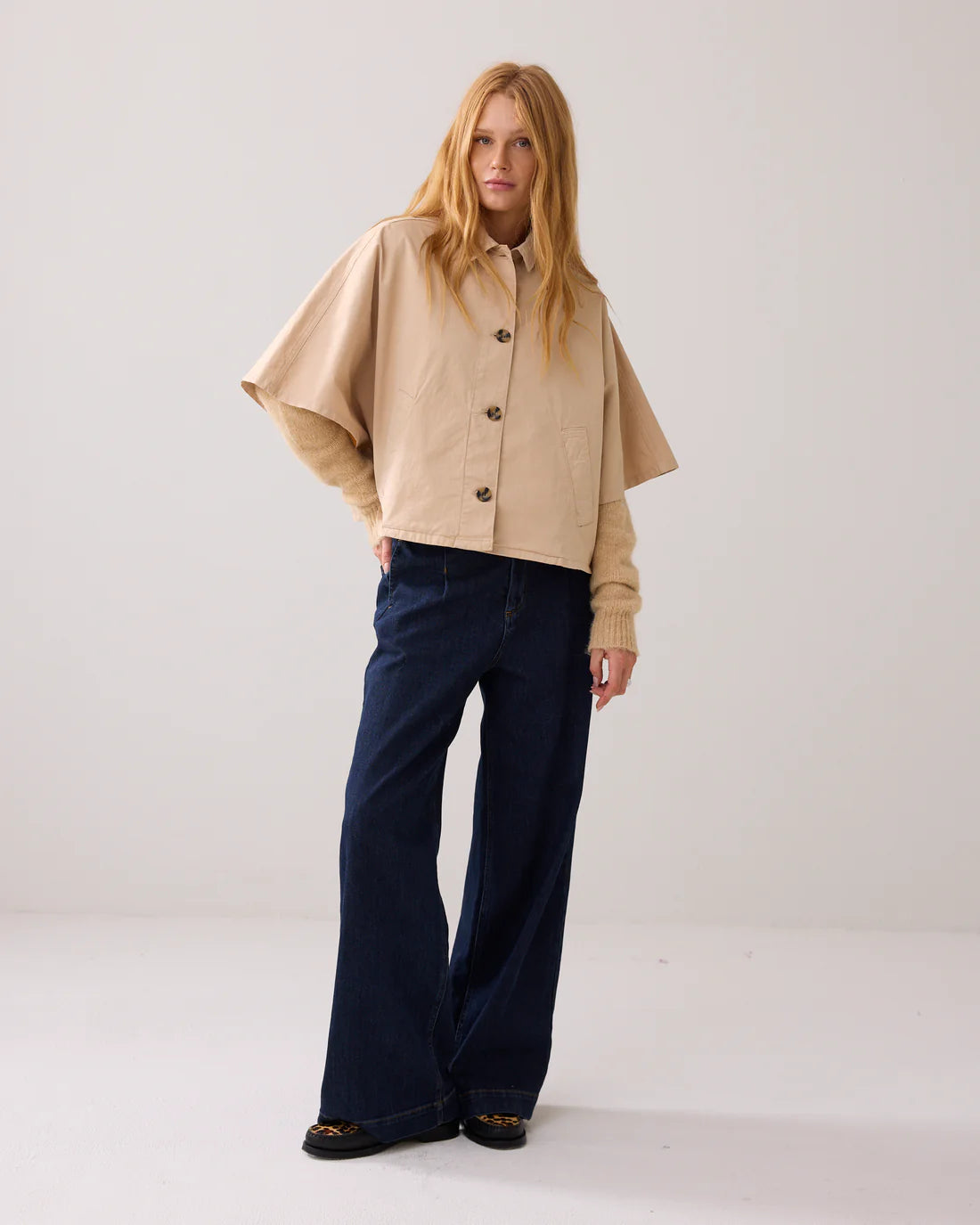 Summum Cape in crispy cotton