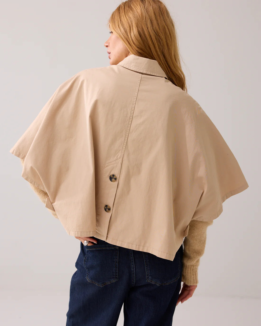 Summum Cape in crispy cotton