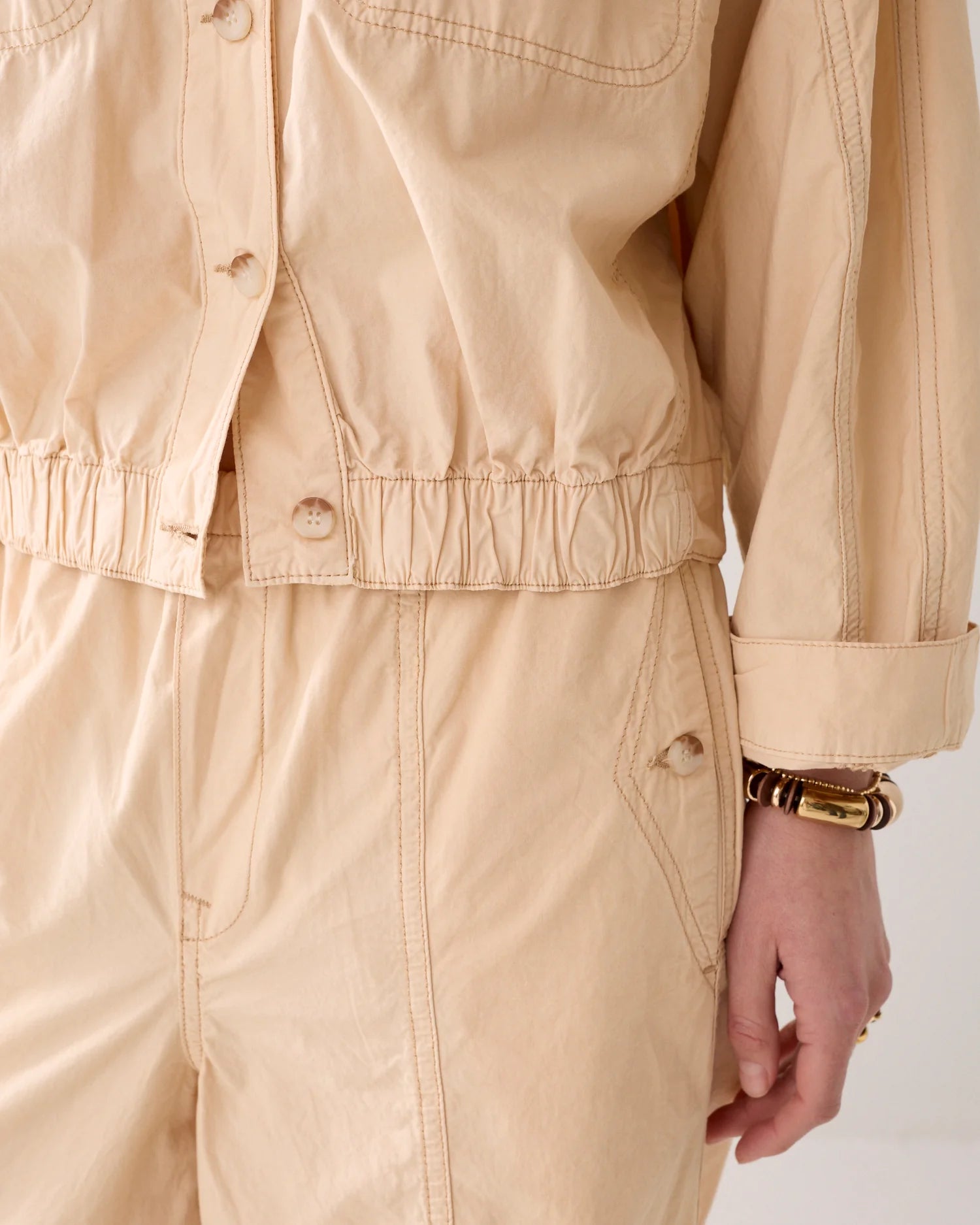 Summum Transitional jacket in crispy cotton