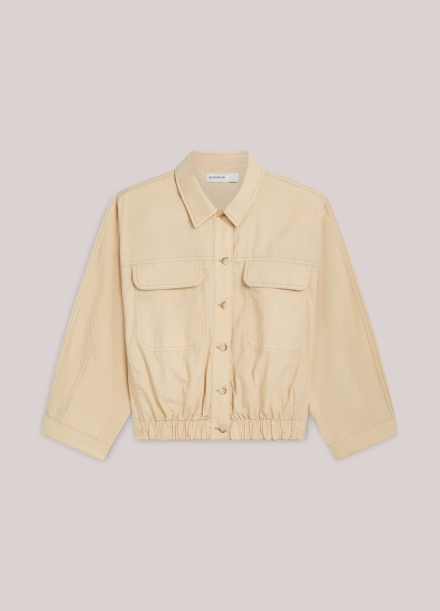 Summum Transitional jacket in crispy cotton