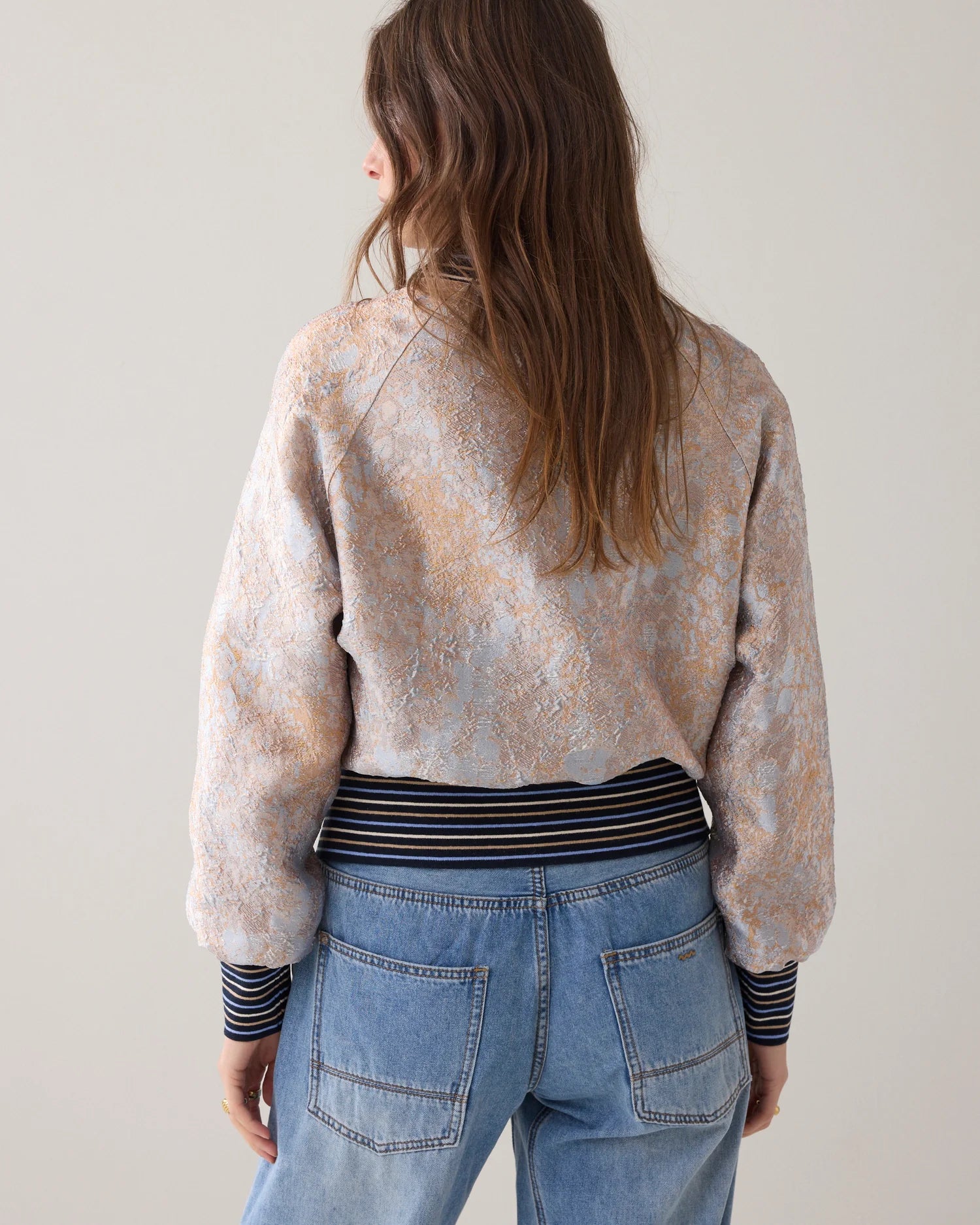 Summum Bomber jacket in jacquard fabric