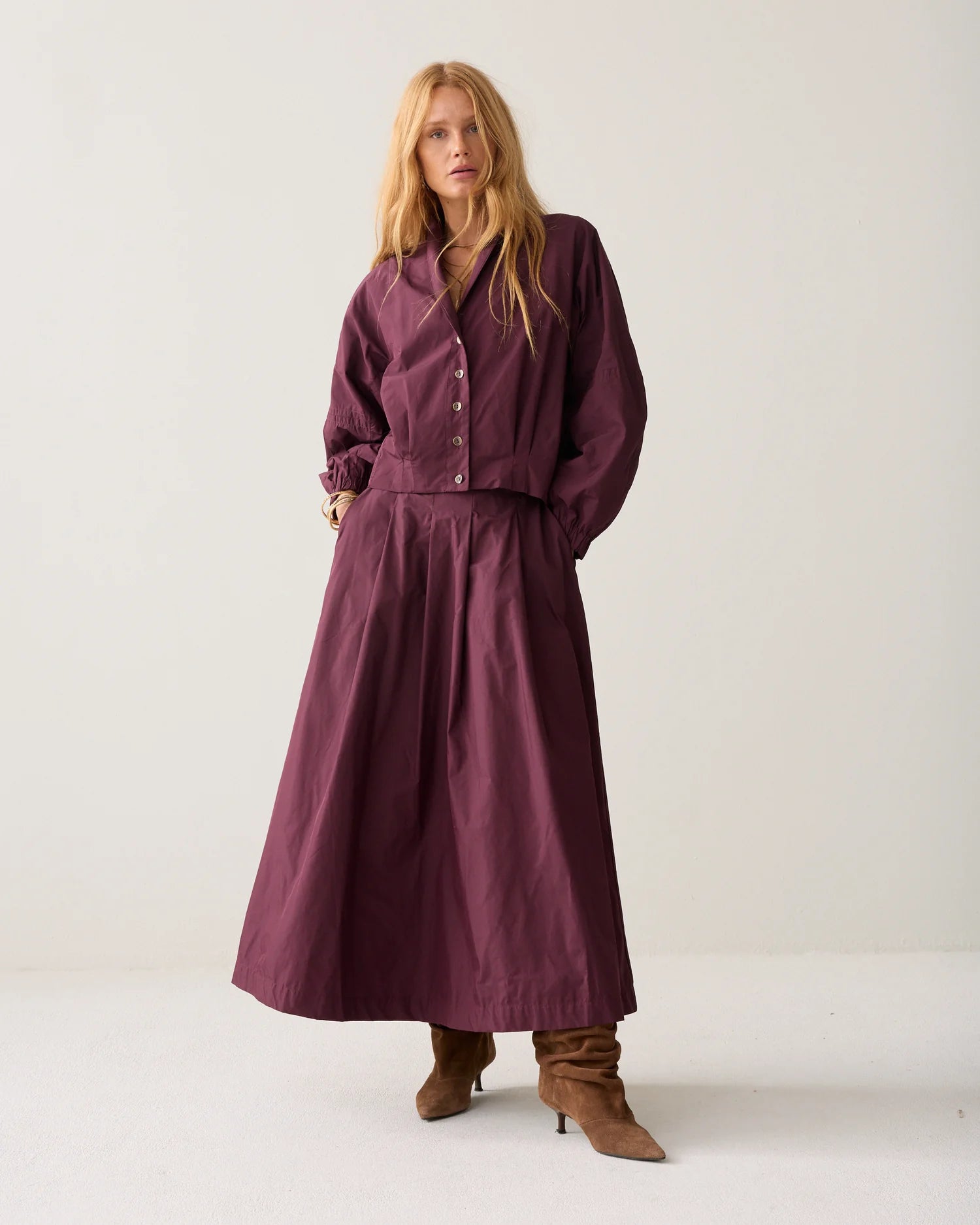 Summum Blouse jacket in taffeta