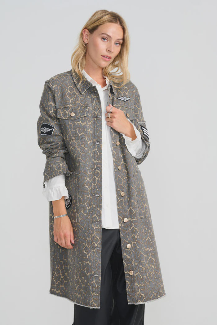 Costa Mani Foxy Leopard Long Jacket