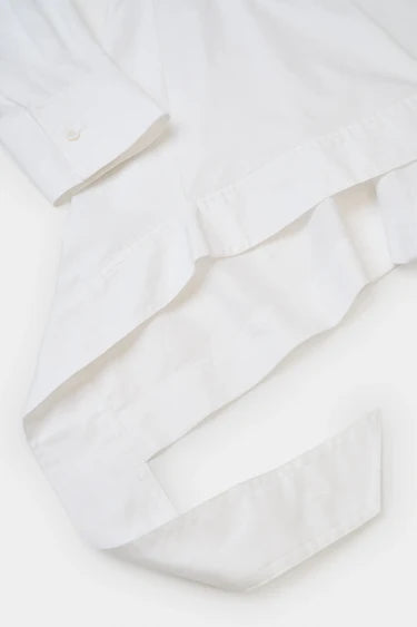 Psophia ASYMMETRICAL OXFORD SHIRT WITH GODETS