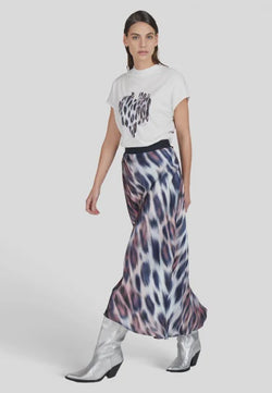 Marc Aurel Maxi skirt in leopard print