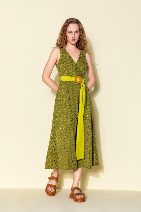 KAMEYA Dress Olive