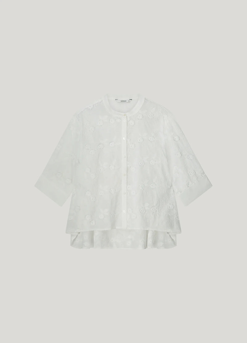 Summum 3D blouse with flowers