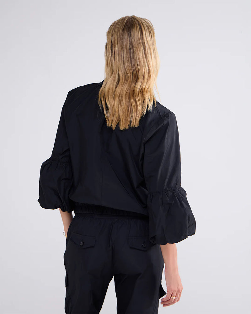 Summum Blouse with balloon sleeves