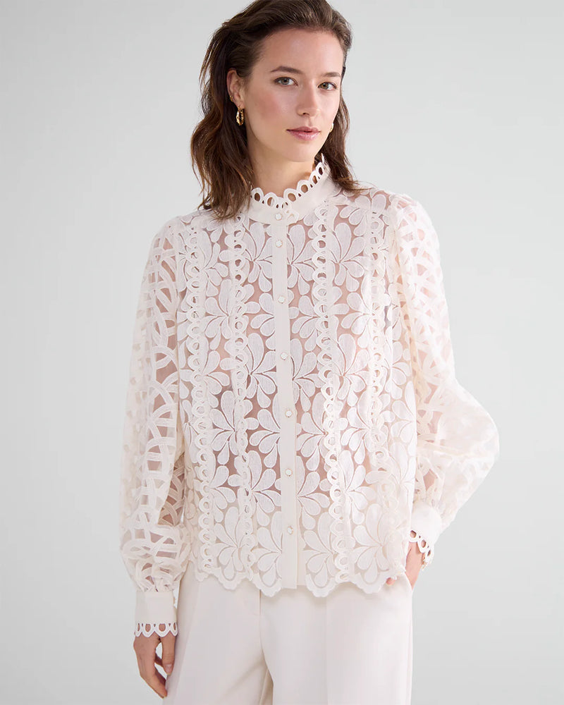 Summum Blouse woven lace