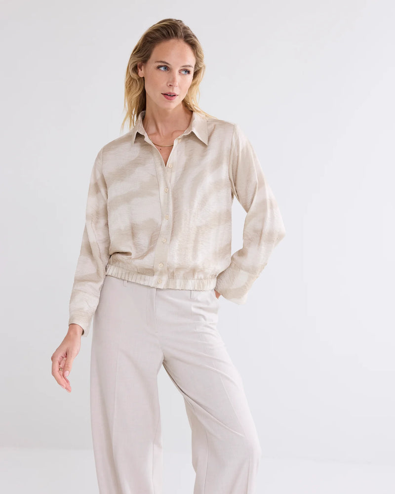 SUMMUM Blouse bomber fit with elastic