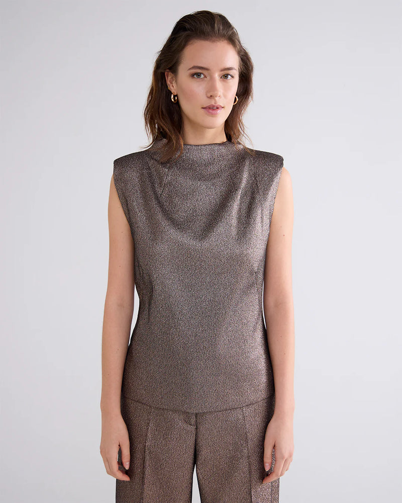 Summum Sleeveless glitter top