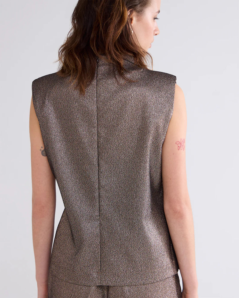 Summum Sleeveless glitter top