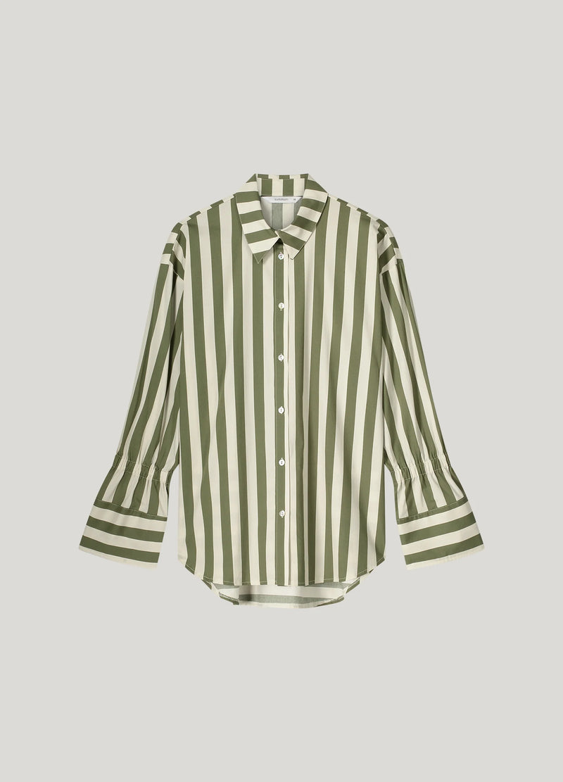 Summum Shirt blouse with stripe print