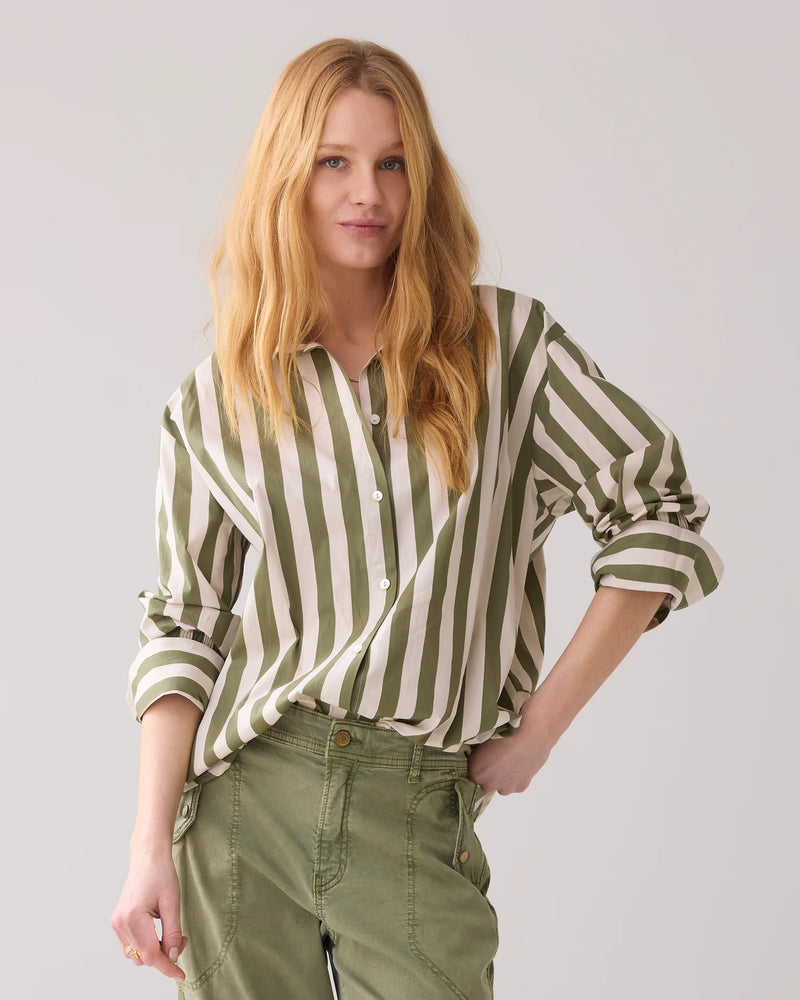 Summum Shirt blouse with stripe print