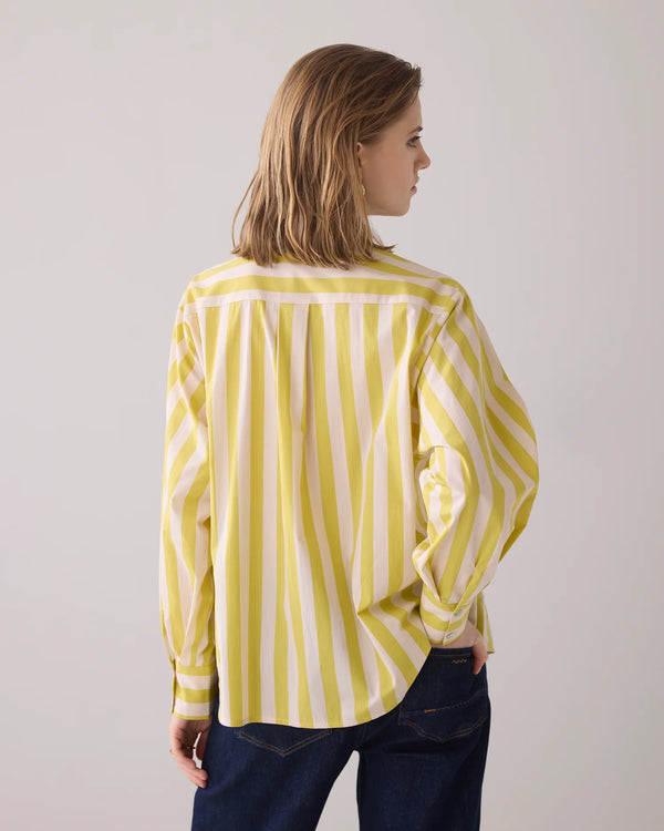 Summum Blouse with bow in contrast