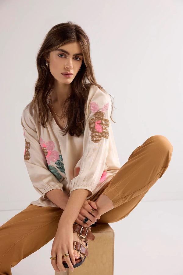 SUMMUM Shiny A-line top