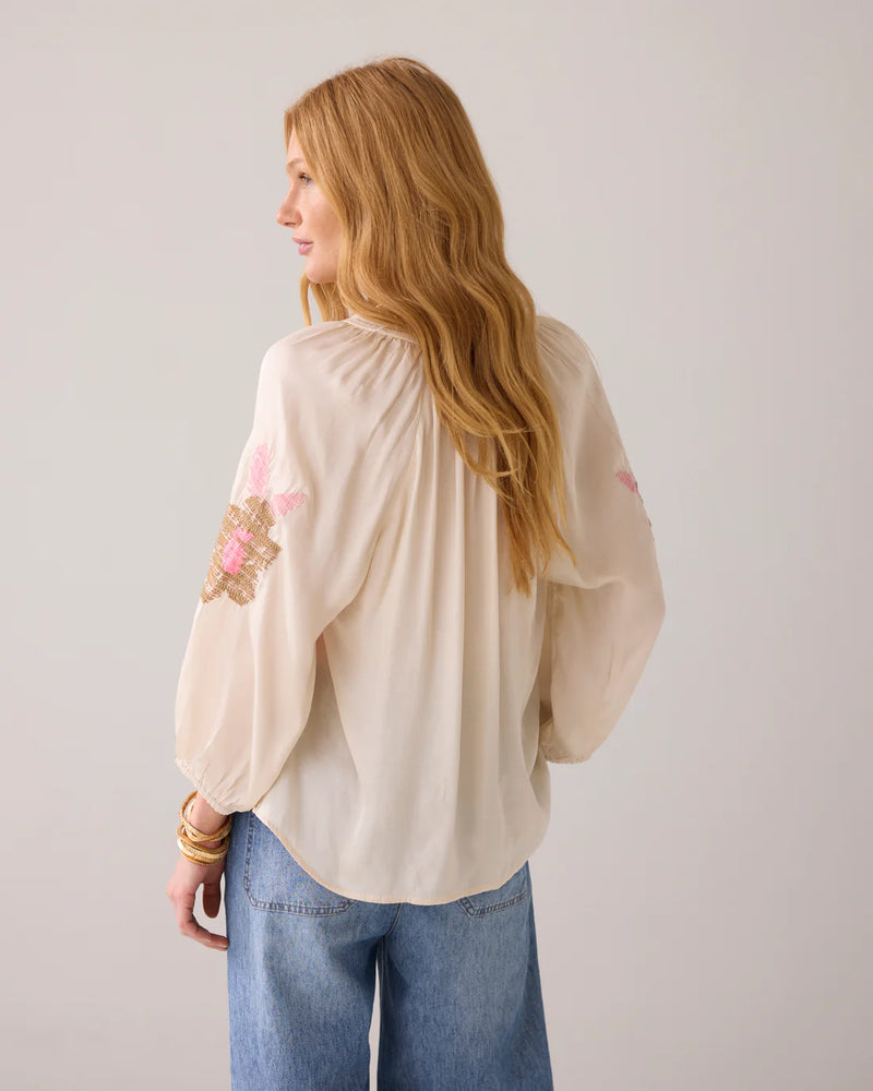 SUMMUM Shiny A-line top