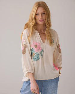 SUMMUM Shiny A-line top