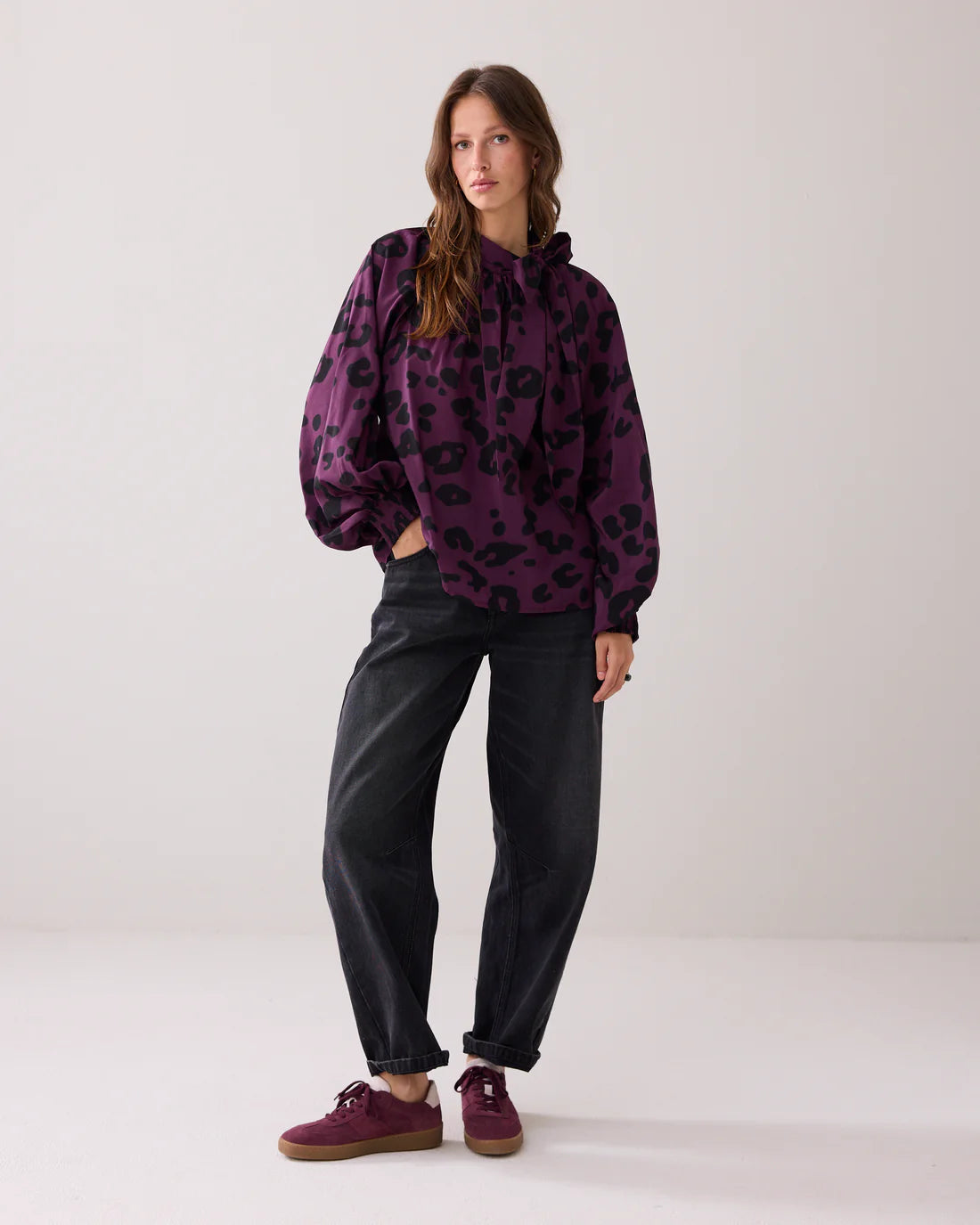 Summum Bowtie top with print