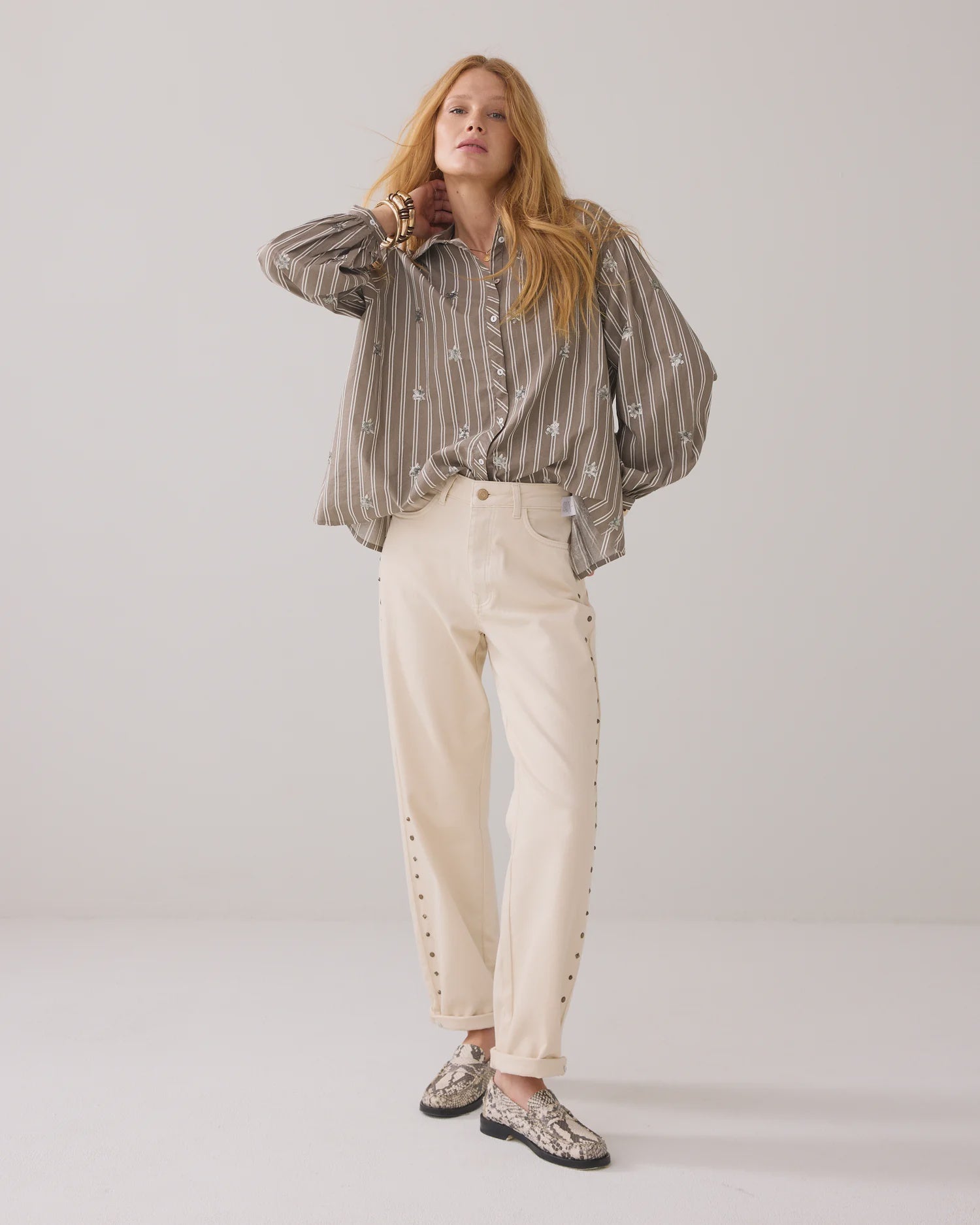 Summum A-line blouse with sequins