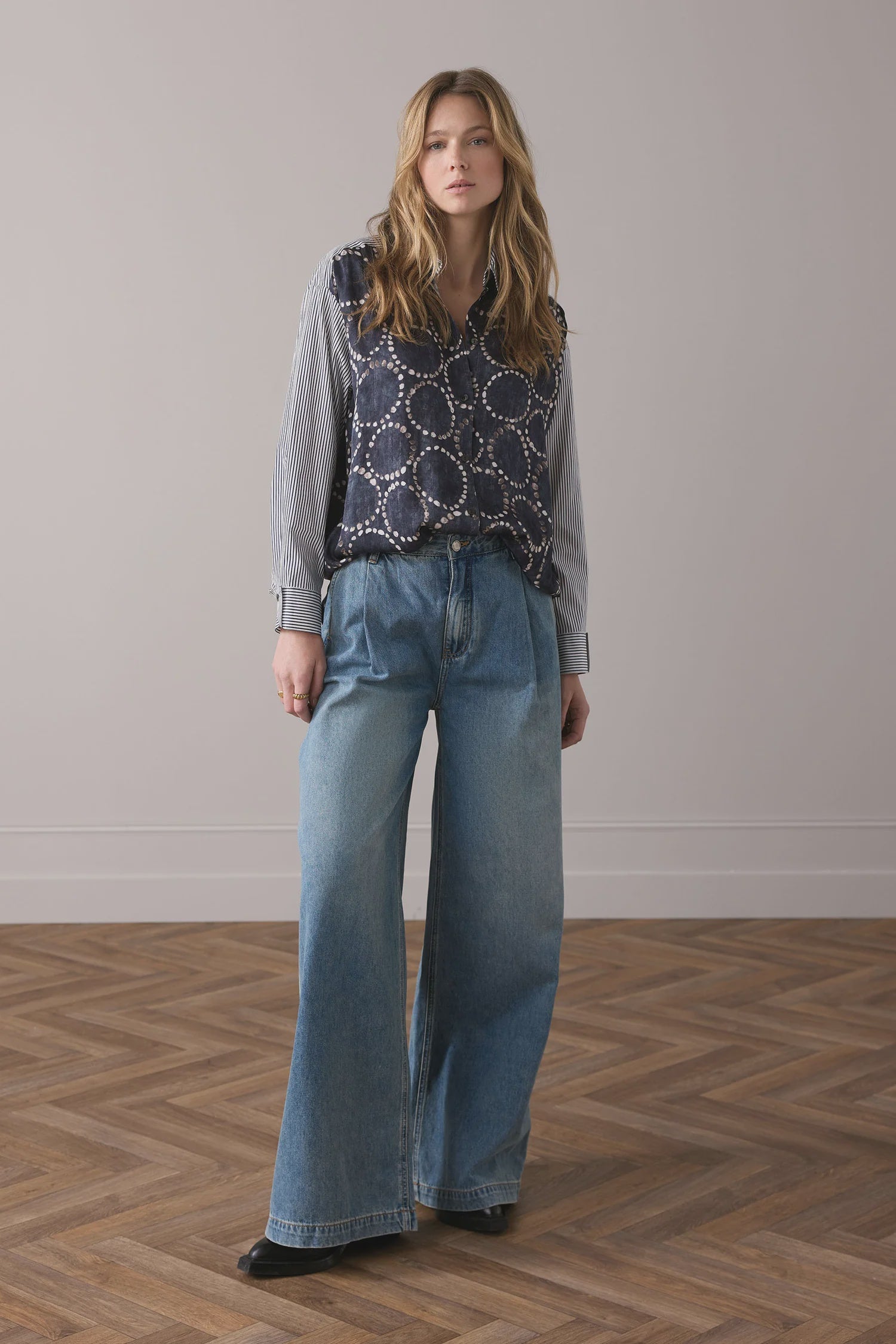 Summum Shirt blouse in fabric blend