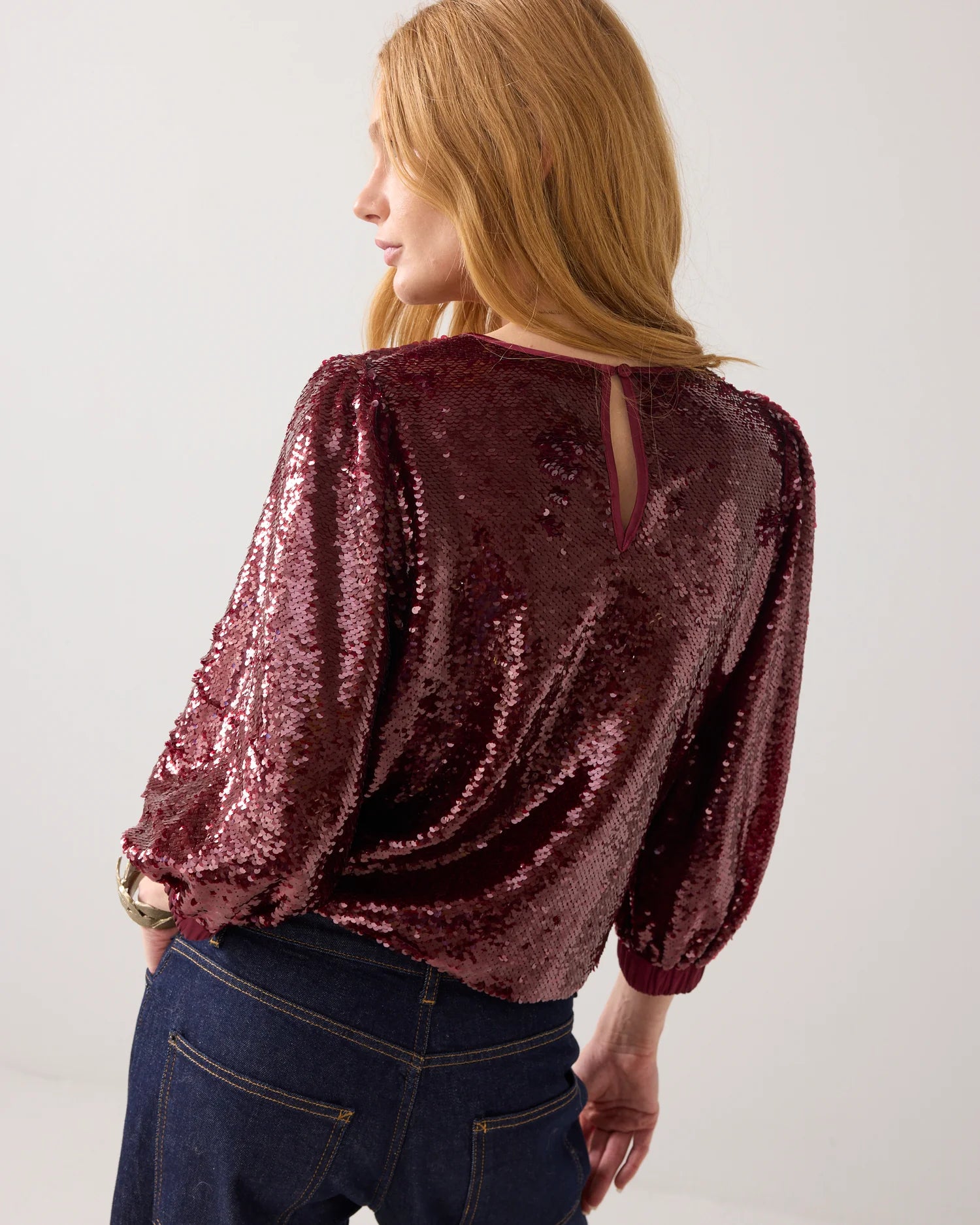 Summum Top in sequin fabric