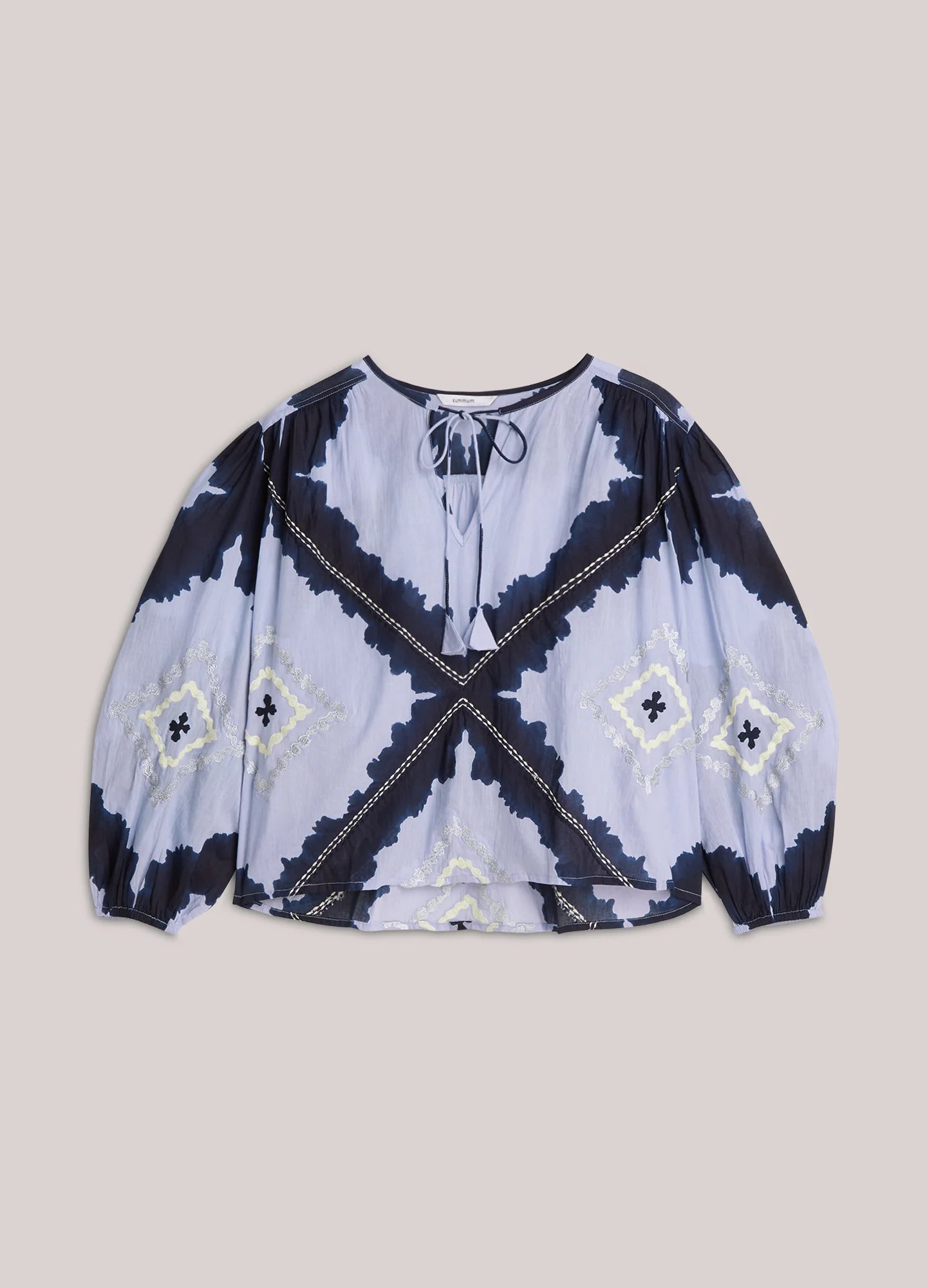 Summum Tie-dye top in cotton voile