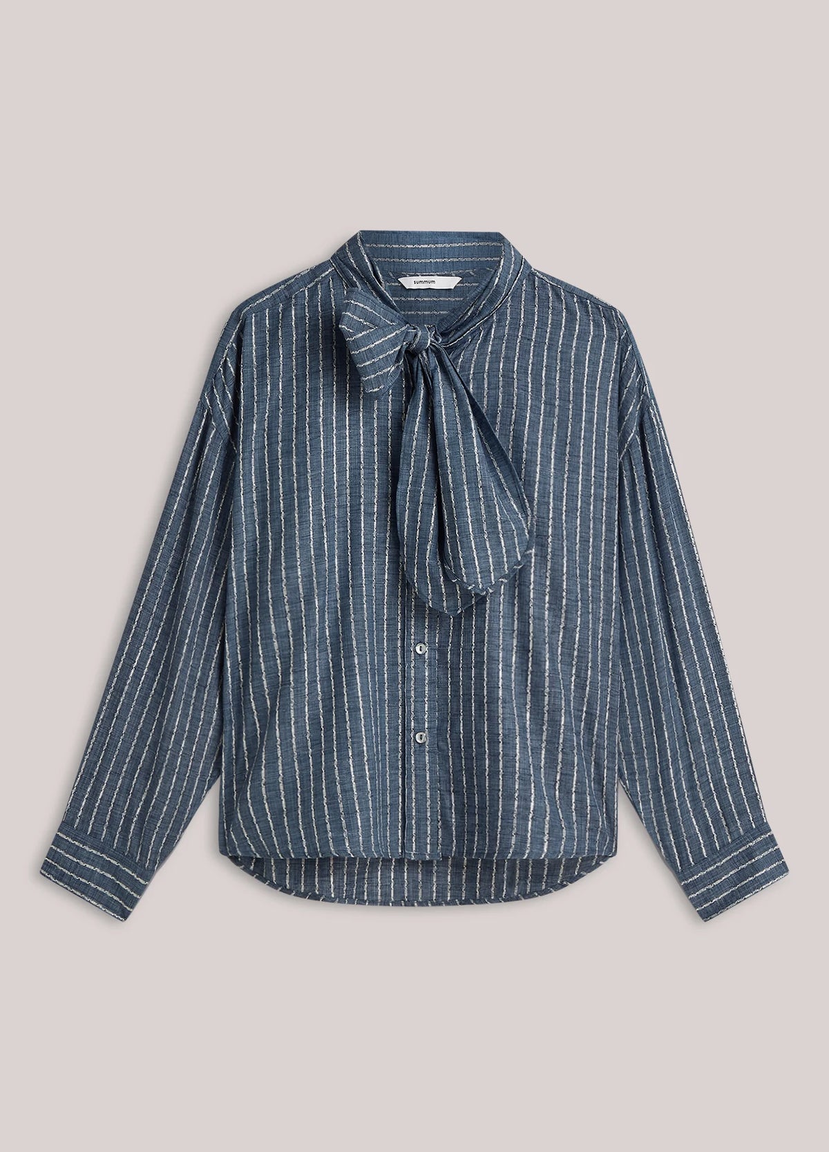 Summum Denim blouse with bow