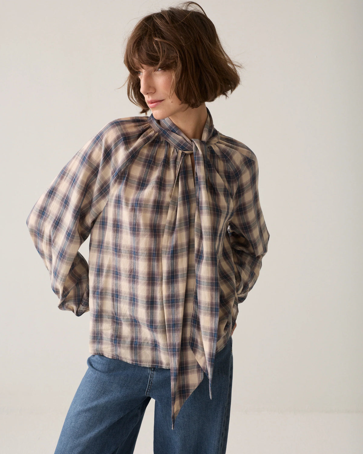 Summum Cotton top with a bow