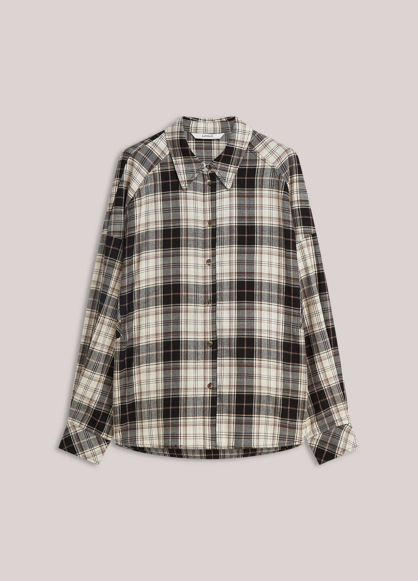 Summum Plaid flannel blouse