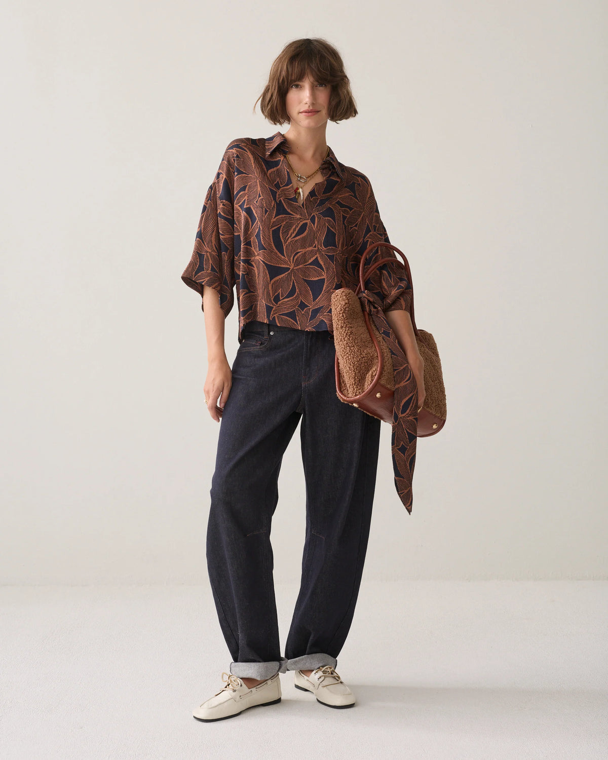Summum Top with abstract floral print