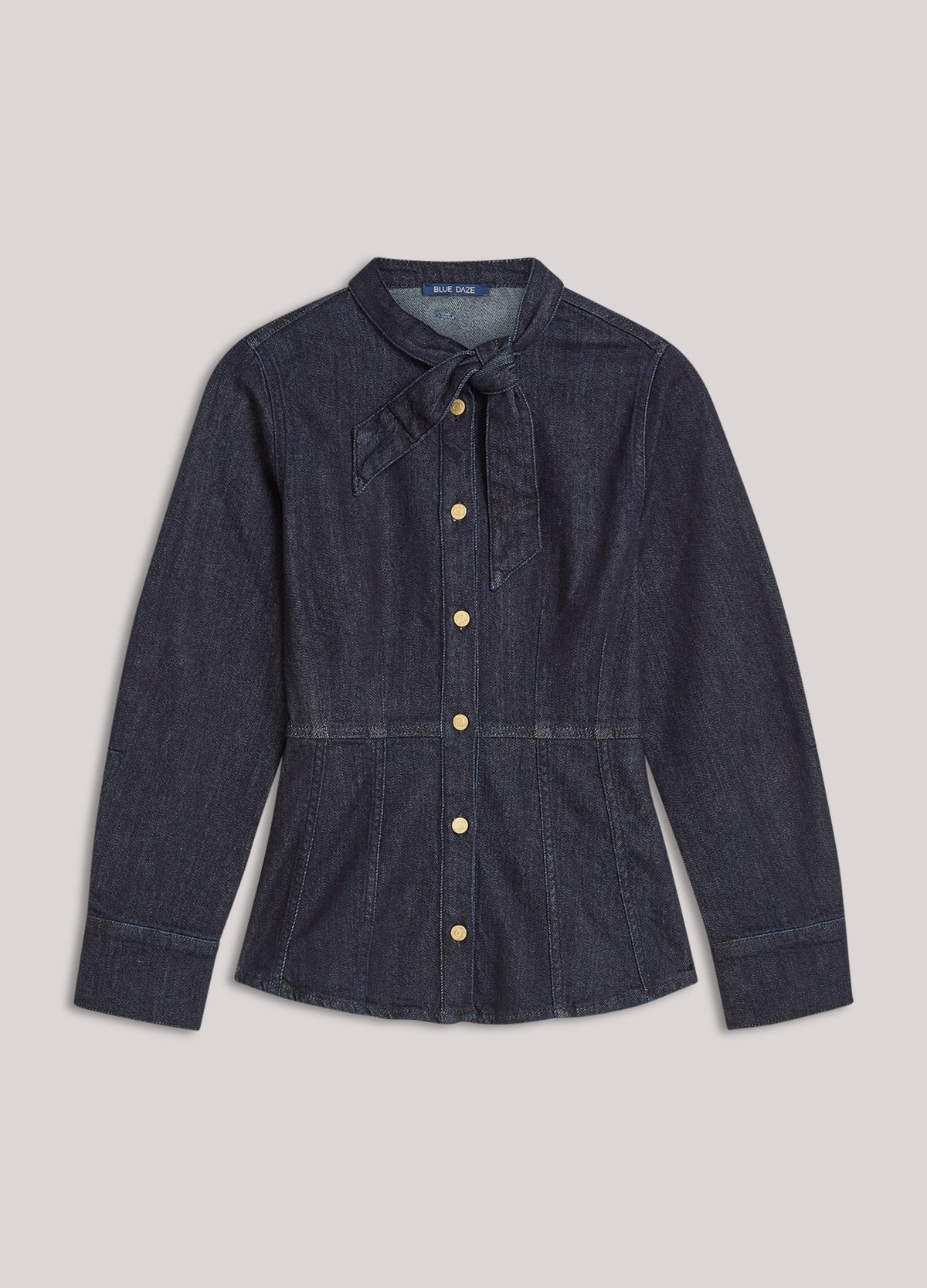 Summum Fitted blouse with a bow