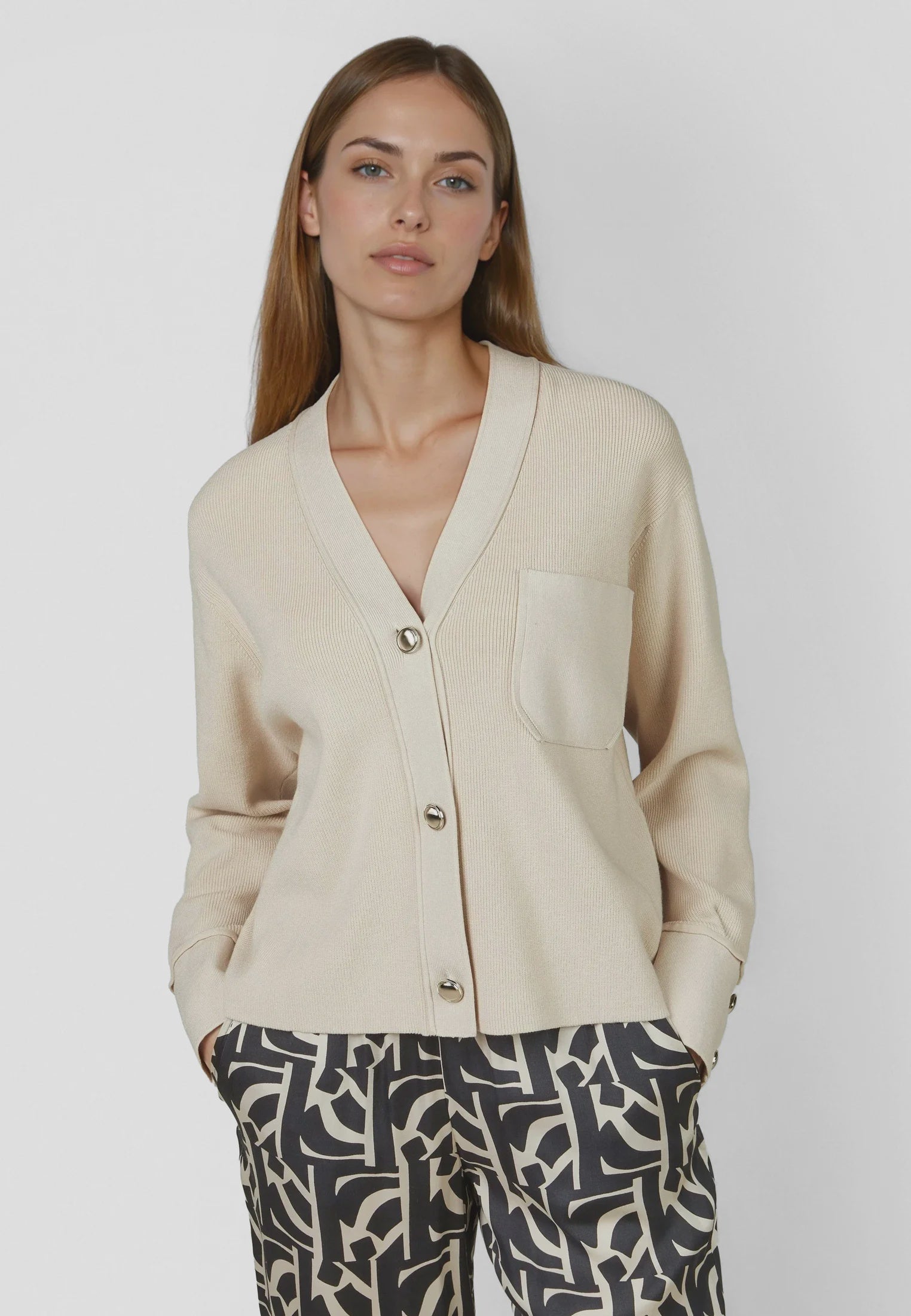 Marc Aurel Shirt-style cardigan