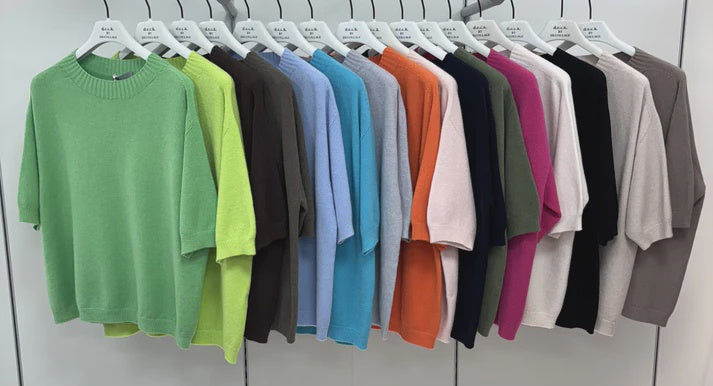Deck Short Sleeve Round Neck Knit