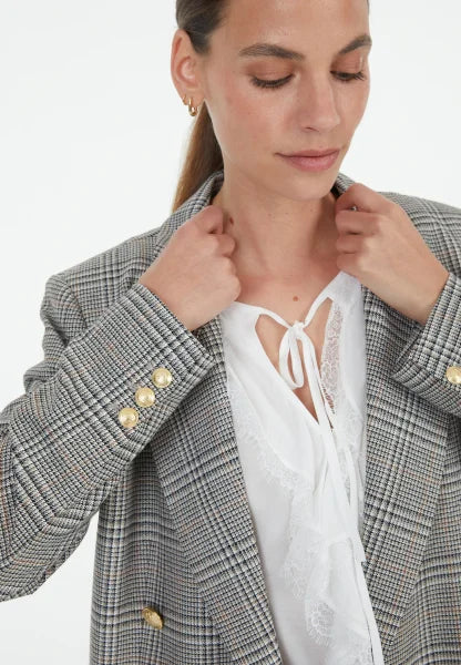 Marc Aurel Blazer with checked pattern