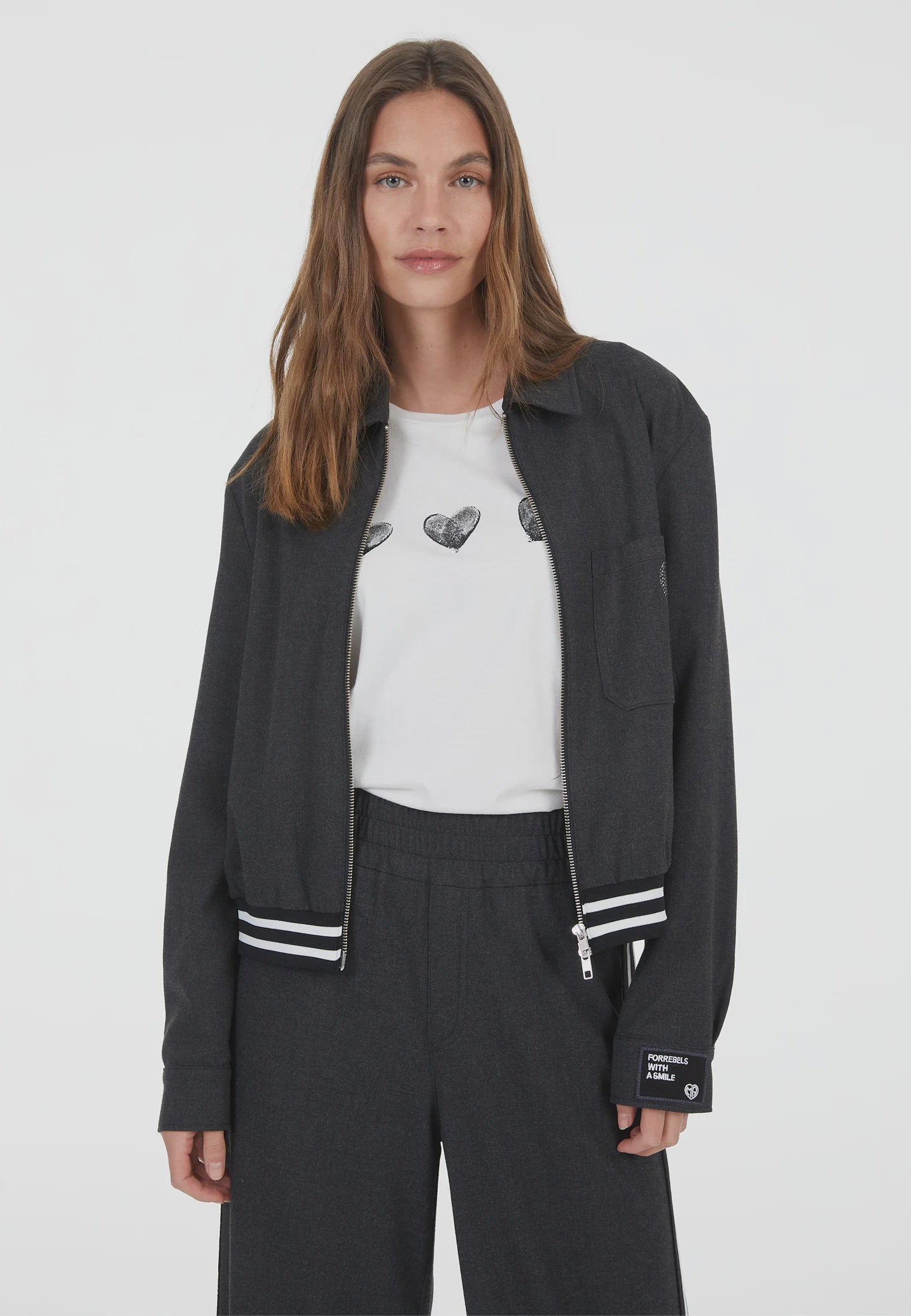 Marc Aurel Jacket with contrasting waistband