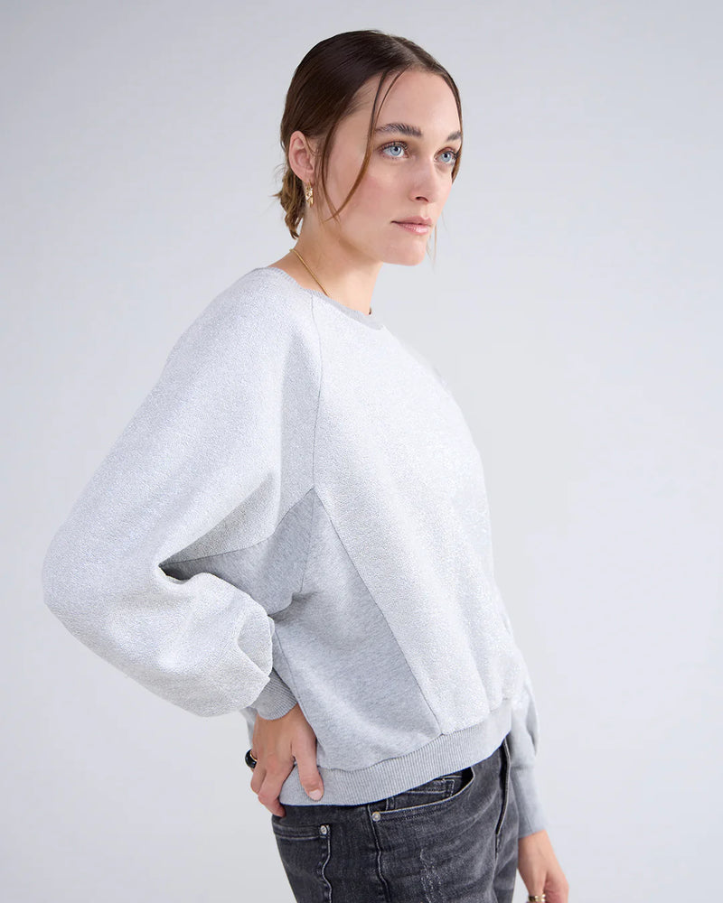 Summum METALLIC CREW-NECK SWEATSHIRTm