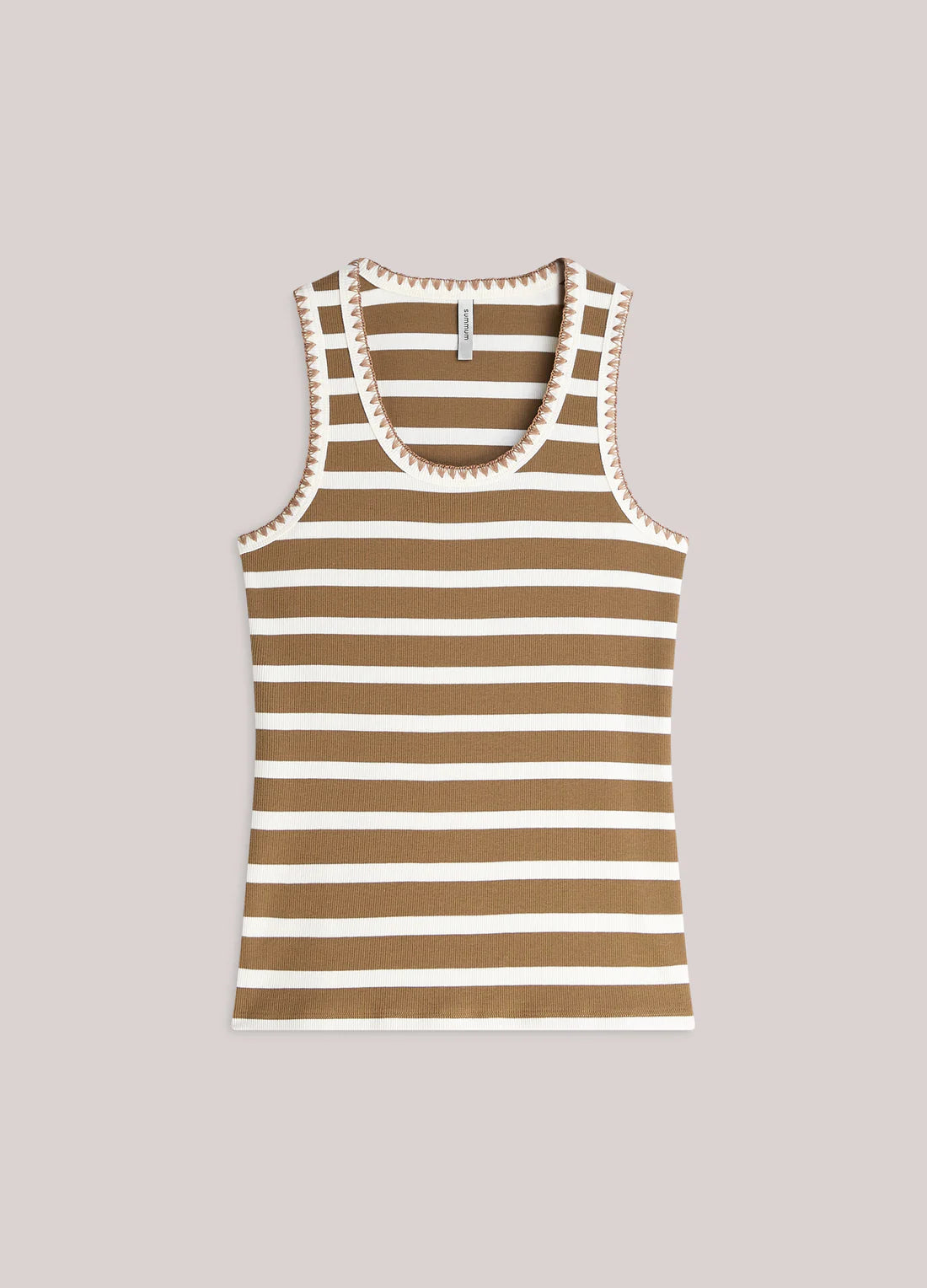 Summum Tank top with Breton stripes