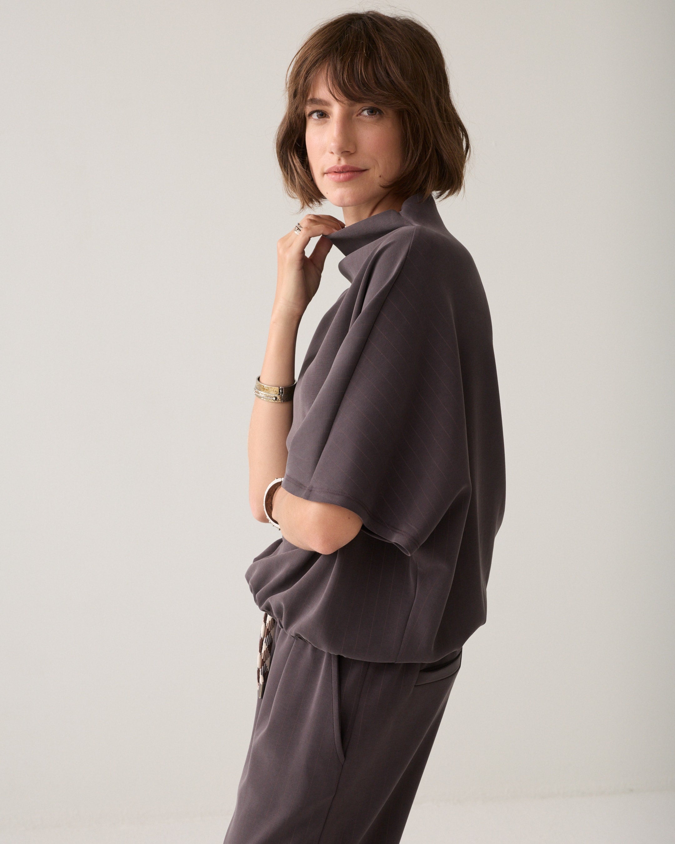 Summum Pinstripe scuba top