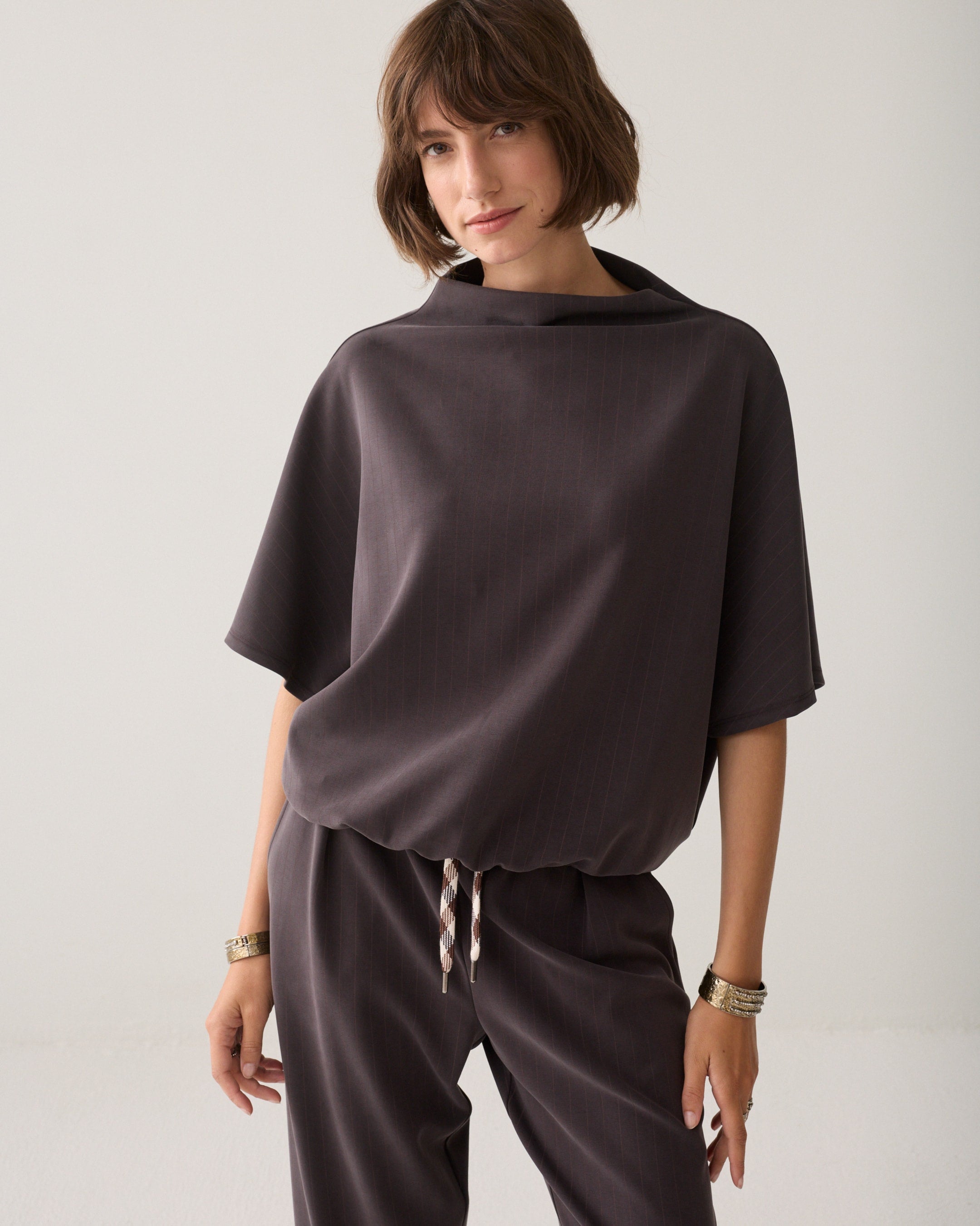 Summum Pinstripe scuba top