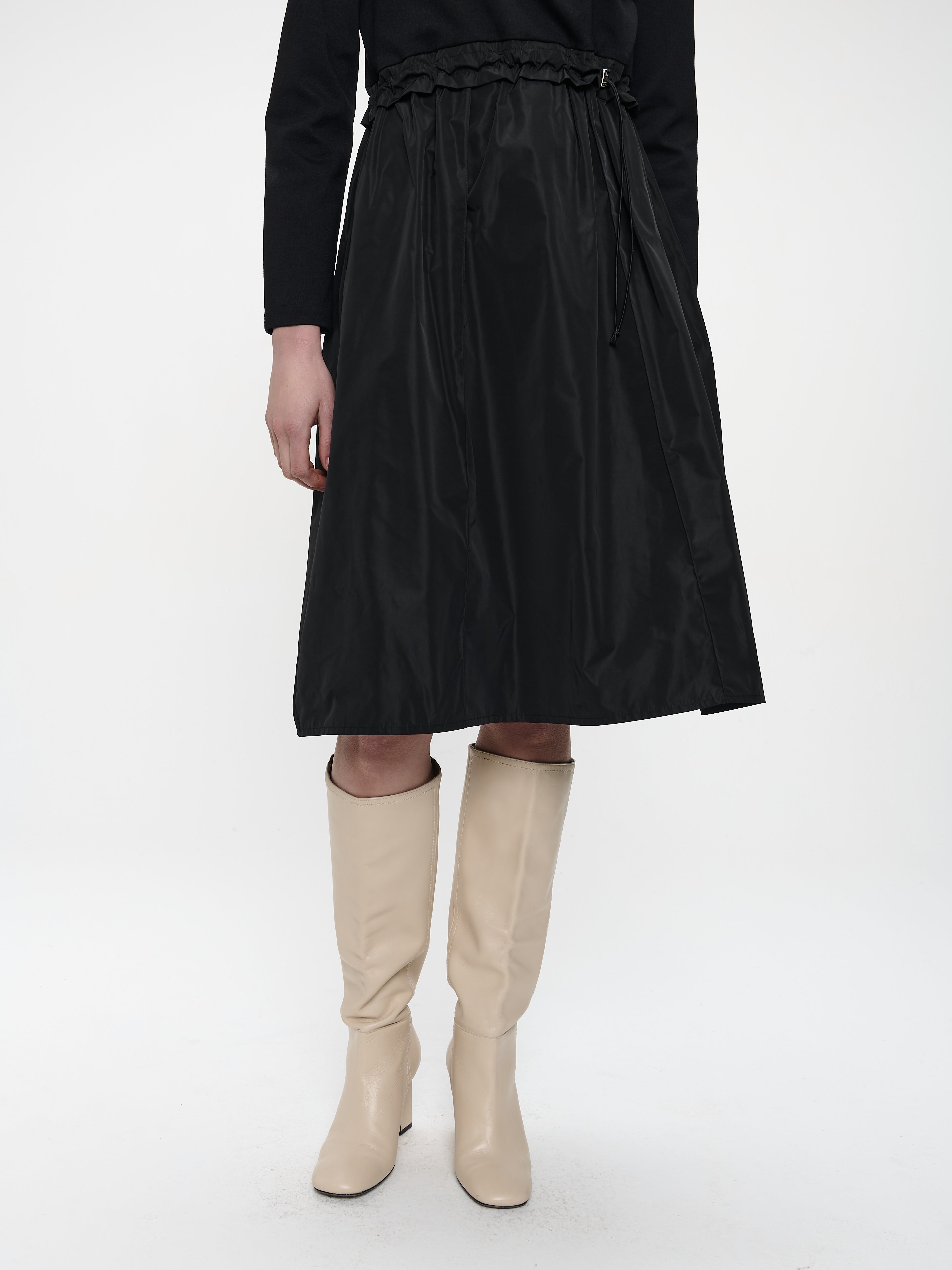 Jane Lushka Ester mix cotton taffeta dress