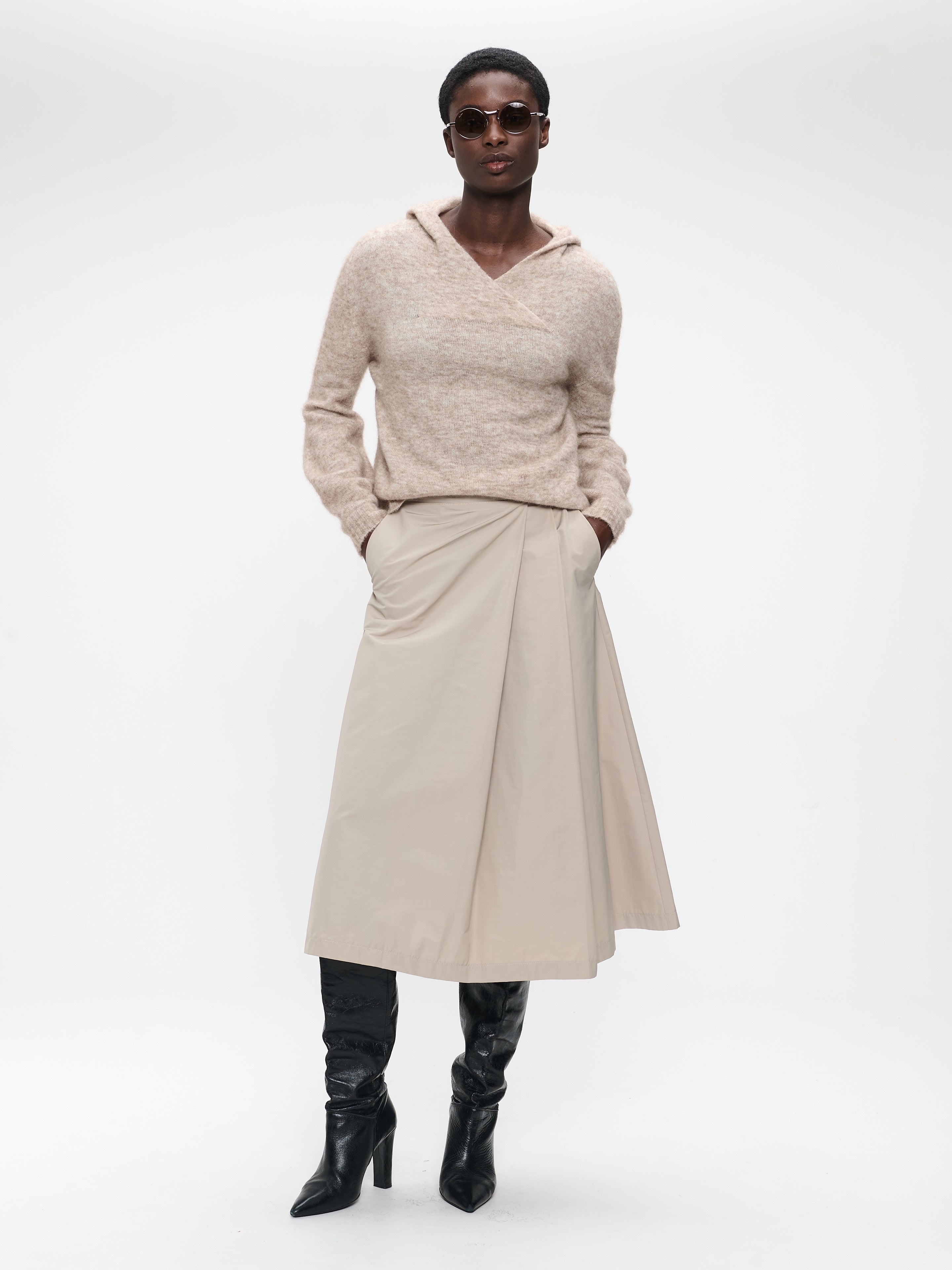 Jane Lushka Alissa taffeta skirt