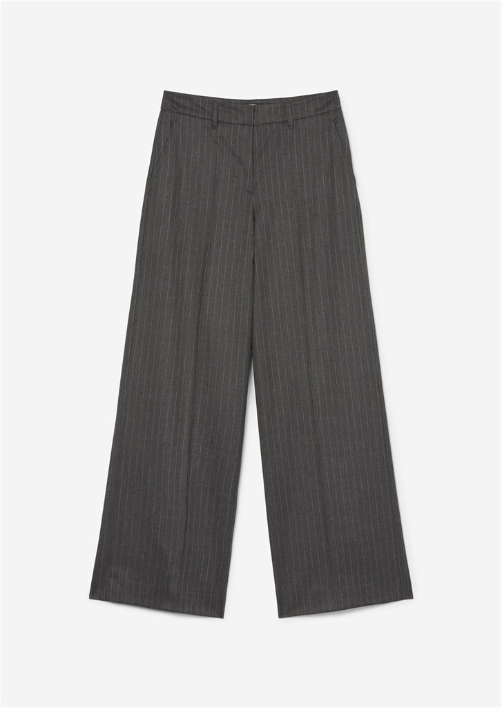 Marc O'Polo SUIT TROUSERS WIDE LEG WITH PINSTRIPES