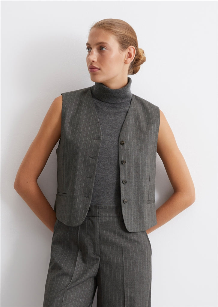 Marc O'Polo REGULAR SUIT VEST WITH PINSTRIPES